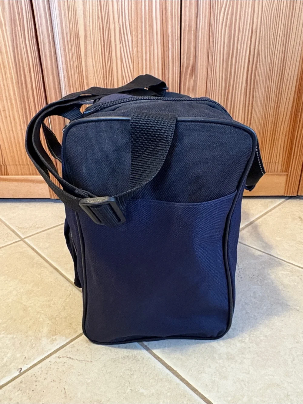 NEW Eastsport Duffle Bag Blue & Tan Sports Gym Luggage